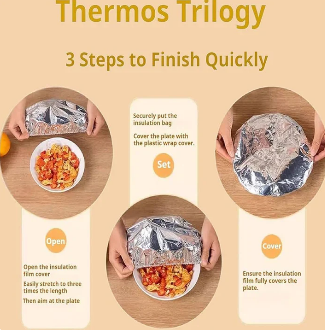 Reusable Aluminum Foil Food Freshness Cover