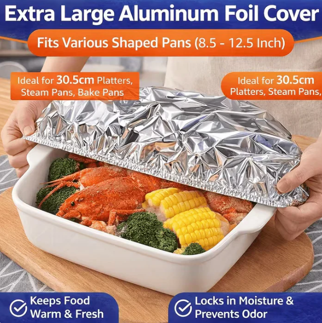 Reusable Aluminum Foil Food Freshness Cover