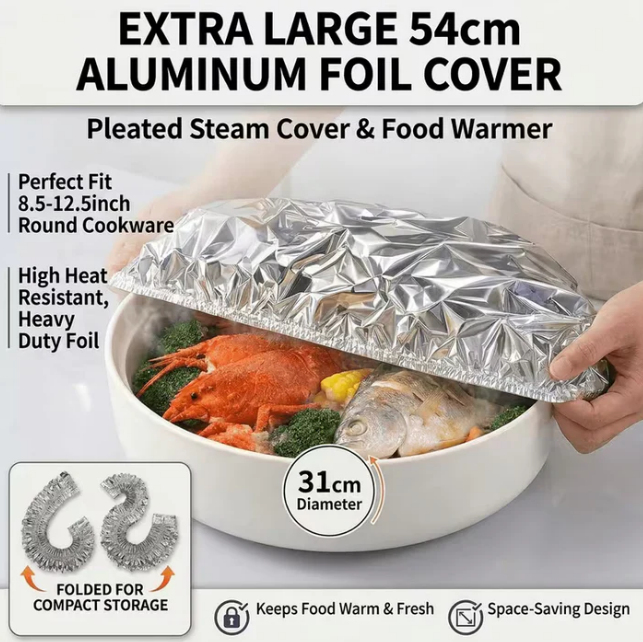 Reusable Aluminum Foil Food Freshness Cover