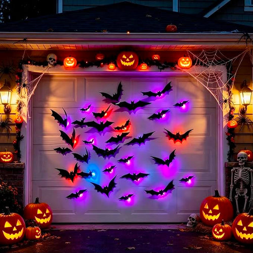 Spooktacular Glow3D™ LED Halloween Bat Wall Decals