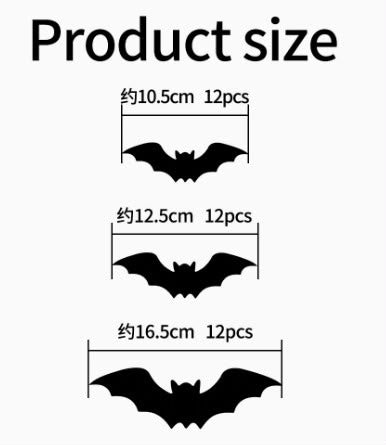 Spooktacular Glow3D™ LED Halloween Bat Wall Decals
