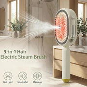 Rechargeable 3 in 1 Hair Straightener Brush with Detangling Comb